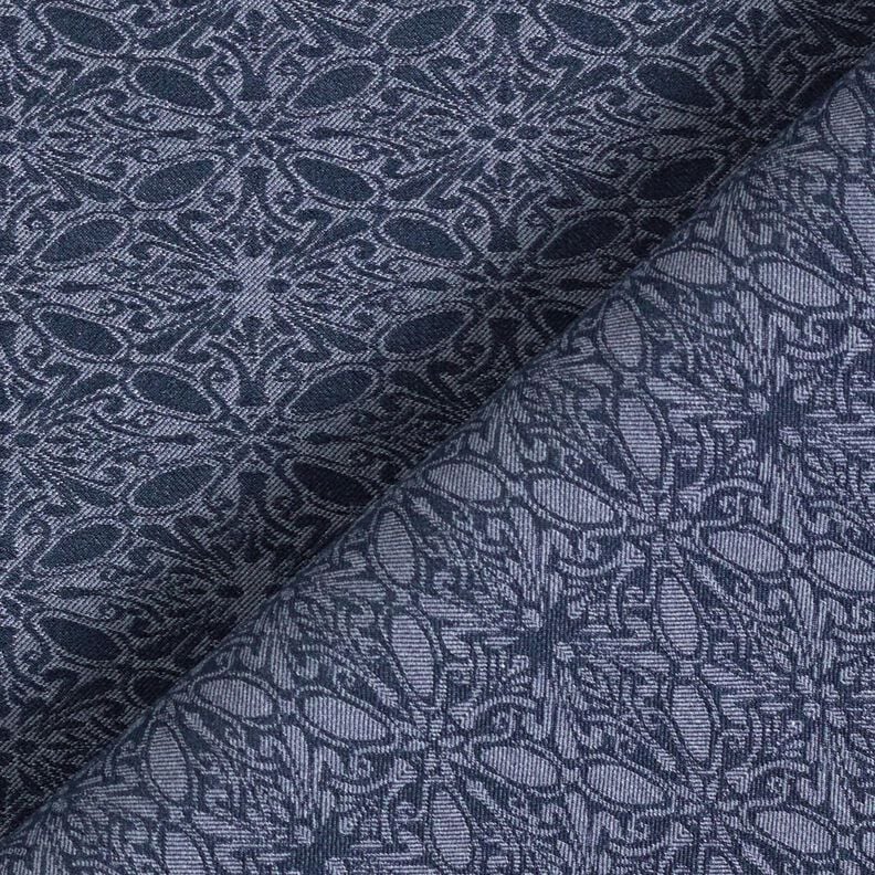 Ornaments stretch jacquard – denim blue,  image number 4