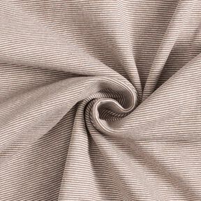 Tubular cuff fabric narrow stripes – chocolate/offwhite, 