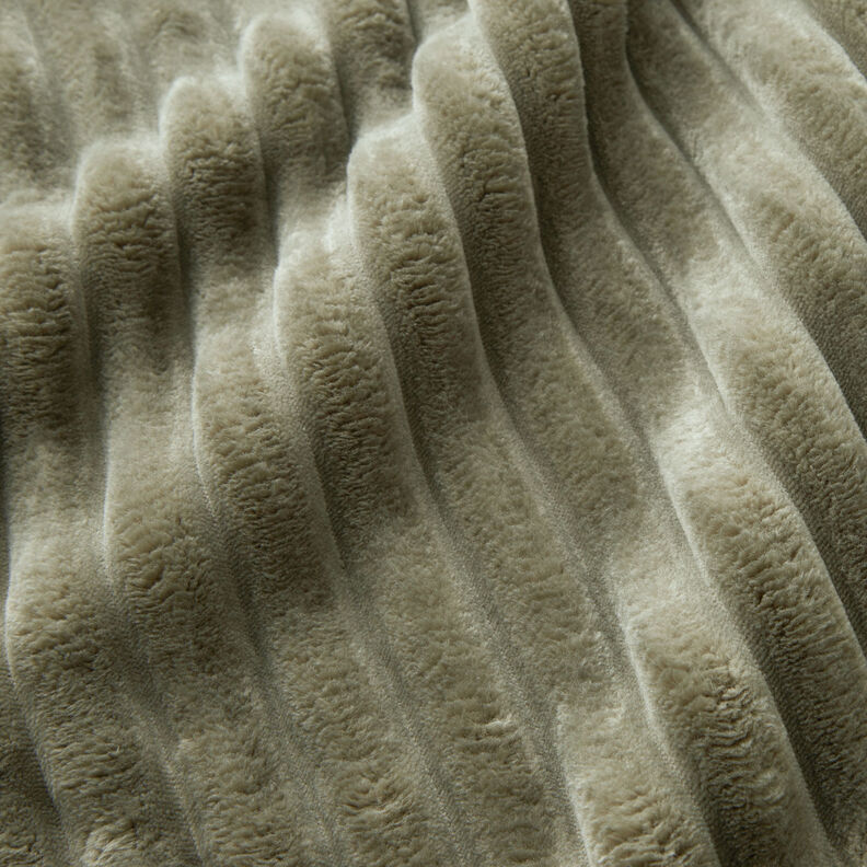 Upholstery Fabric Fur stripes – light khaki,  image number 3