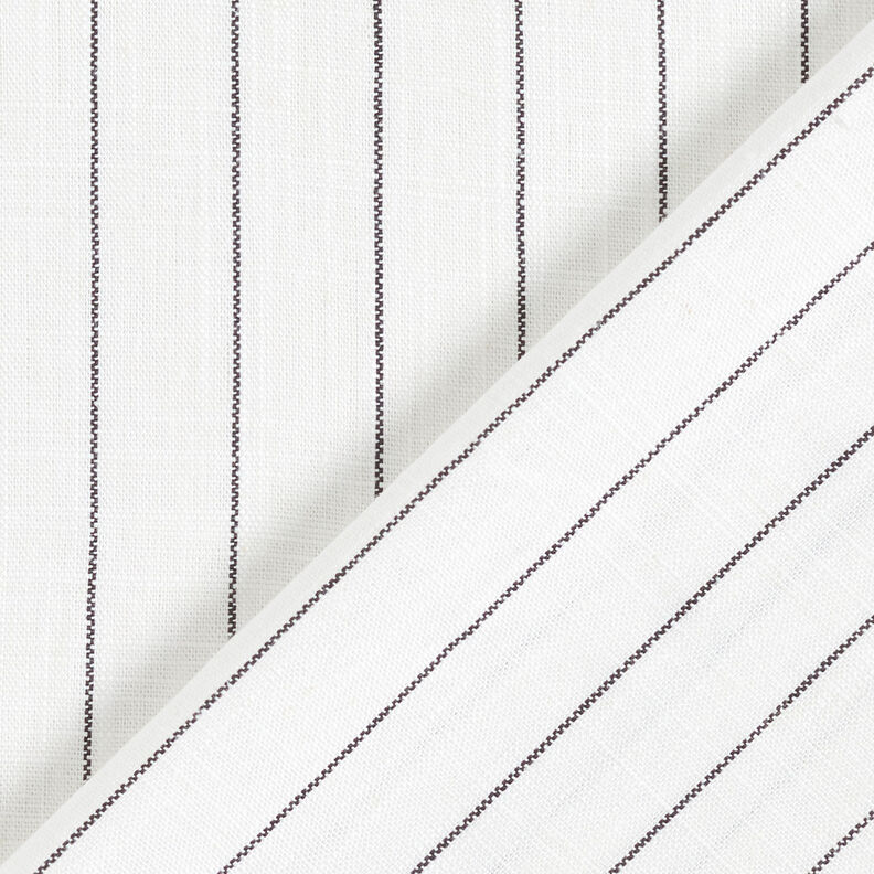 Viscose Linen Blend wide pinstripes – offwhite/black,  image number 4