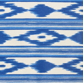 Coated Cotton Ethnic Stripes – blue, 
