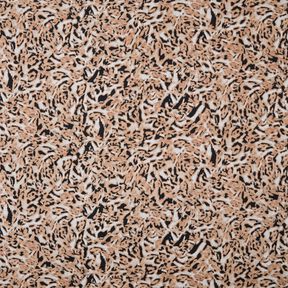 Viscose Jersey abstract leopard print – light brown/black, 