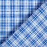 Cotton fabric gradient check – white/royal blue,  thumbnail number 4