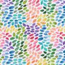 Cotton Poplin Rainbow polka dots Digital Print – white/colour mix,  thumbnail number 1