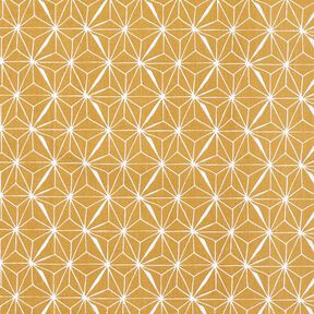 Coated Cotton graphic stars – mustard/white, 
