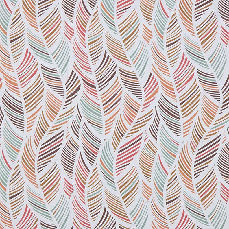 Decor Fabric Half Panama leaf pattern – brown,  image number 1