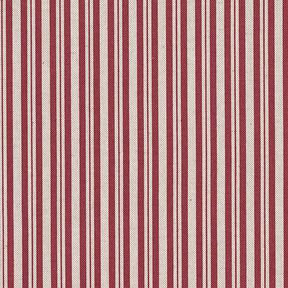 Decor Fabric Half Panama Fine Stripes – burgundy/natural, 