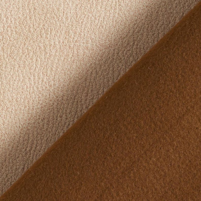 Upholstery Fabric Imitation Leather Fine Texture – cashew,  image number 3