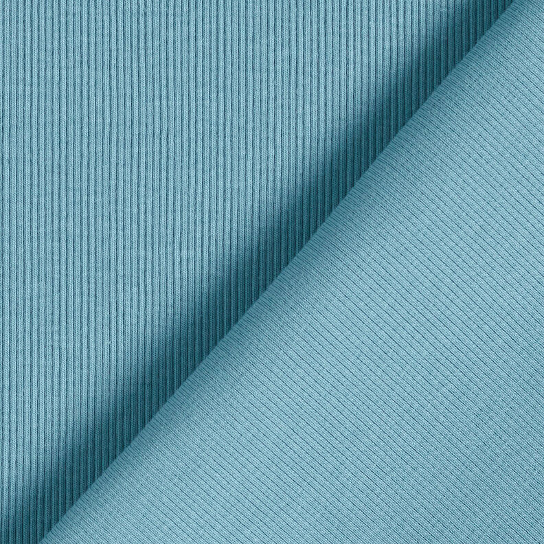 Fine rib Cotton Jersey – turquoise,  image number 3