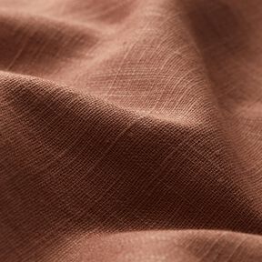 Linen fabric Ramie mix medium – brown, 