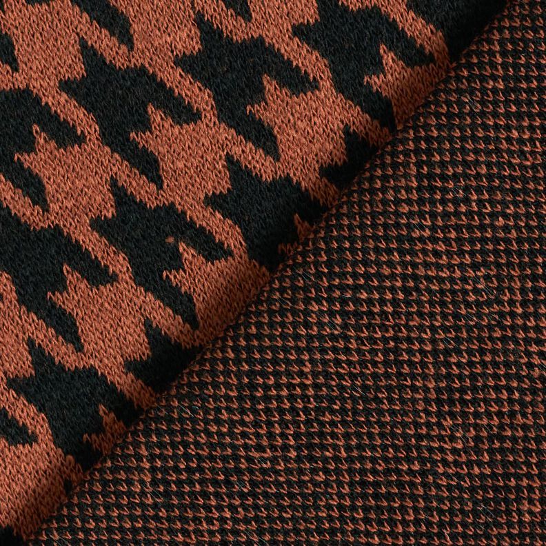 Houndstooth knit – copper/black,  image number 5