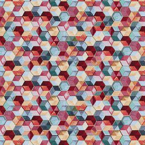 Decor Fabric Tapestry Fabric Colourful Hexagons, 