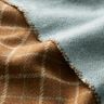 Coat Fabric Doubleface Windowpane check/plain – caramel/light beige,  thumbnail number 2