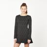 Jacquard knit abstract herringbone – grey/black,  thumbnail number 5