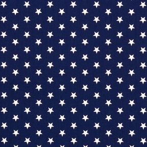 Cotton Poplin Medium Stars – navy blue/white, 