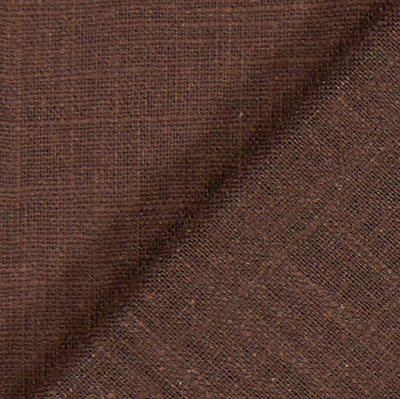 Linen fabric Ramie mix medium – dark brown,  image number 4