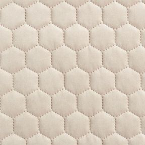 Upholstery Fabric Velvet Honeycomb Quilt – sand, 