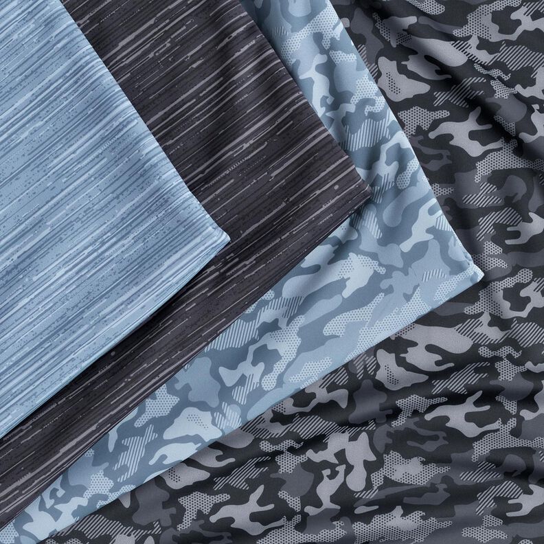 Sports and functional jersey camouflage – blue grey,  image number 5