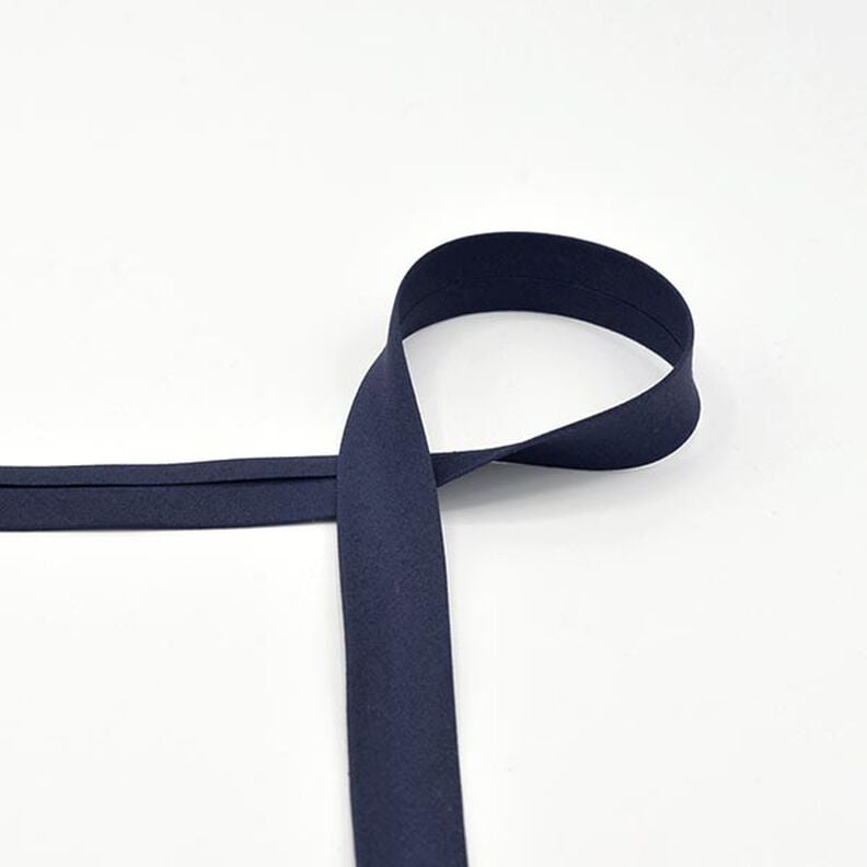 Cotton Bias Tape Poplin [20 mm] – midnight blue,  image number 1