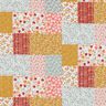 Cotton Cretonne patchwork-look – white/salmon,  thumbnail number 1