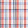 Cotton mix tartan shiny stripes – coral,  thumbnail number 1