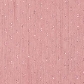 Metallic pinstripe chiffon dobby – dark dusky pink/metallic silver, 