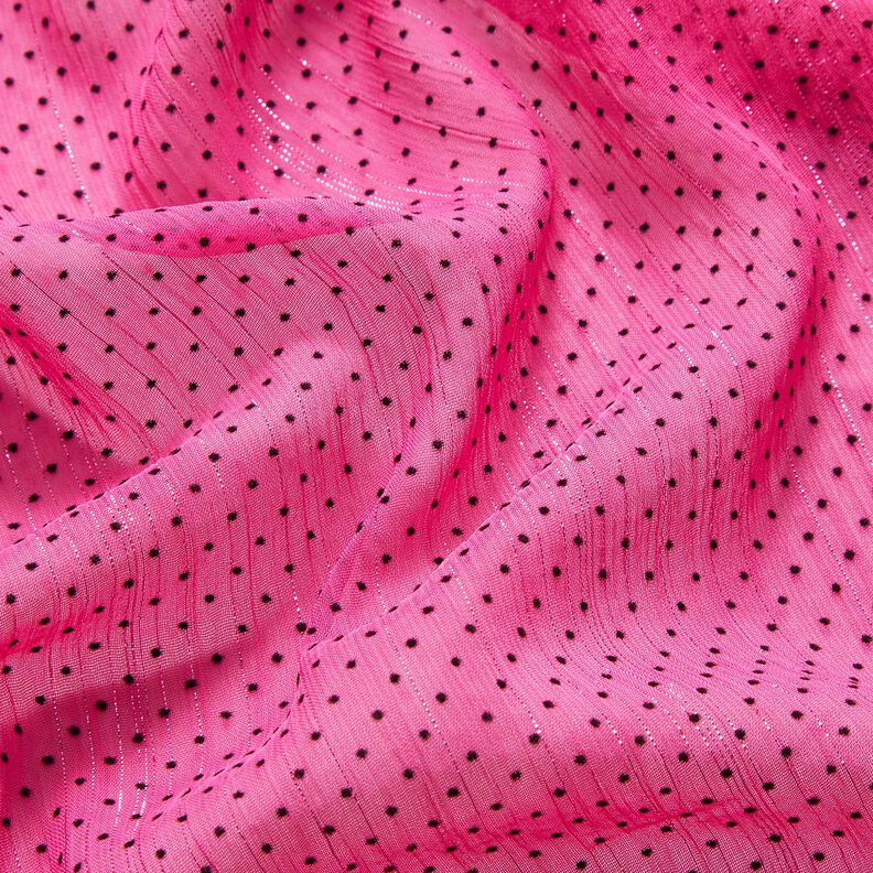 Glitter stripes and dots chiffon – purple,  image number 2