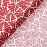 Coated Cotton abstract mini leaves – dark red/white,  thumbnail number 5