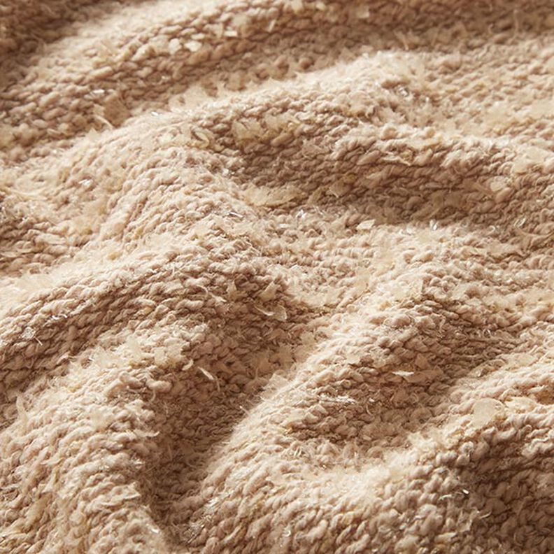 Cotton Fine Knit glitter effect – sand,  image number 2