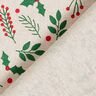 Decor Fabric Half Panama Classic Mistletoe – beige/green,  thumbnail number 4