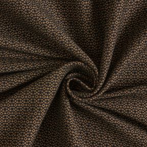 Stretch Trouser Fabric diamonds – black/light brown, 