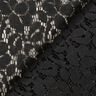 Lace fabric Lurex flowers – black/metallic gold,  thumbnail number 5