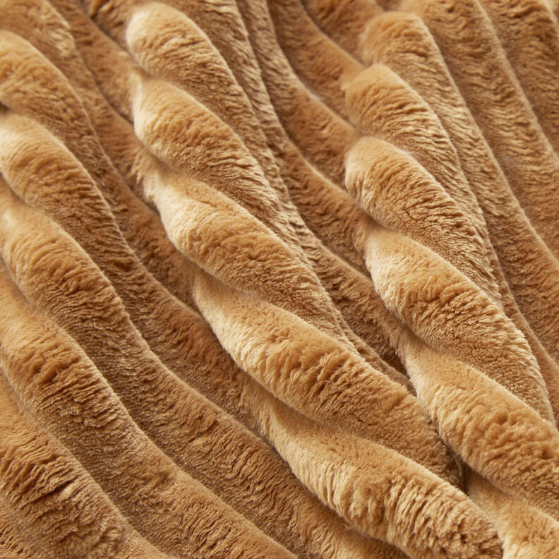 Upholstery Fabric Fur stripes – caramel,  image number 3