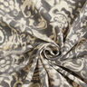 Crepe fabric paisley and flowers – grey/white,  thumbnail number 4