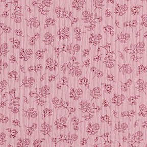 Double Gauze/Muslin Small Floral Vines – pink, 