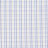 Cotton fabric grid check – white/blue,  thumbnail number 1