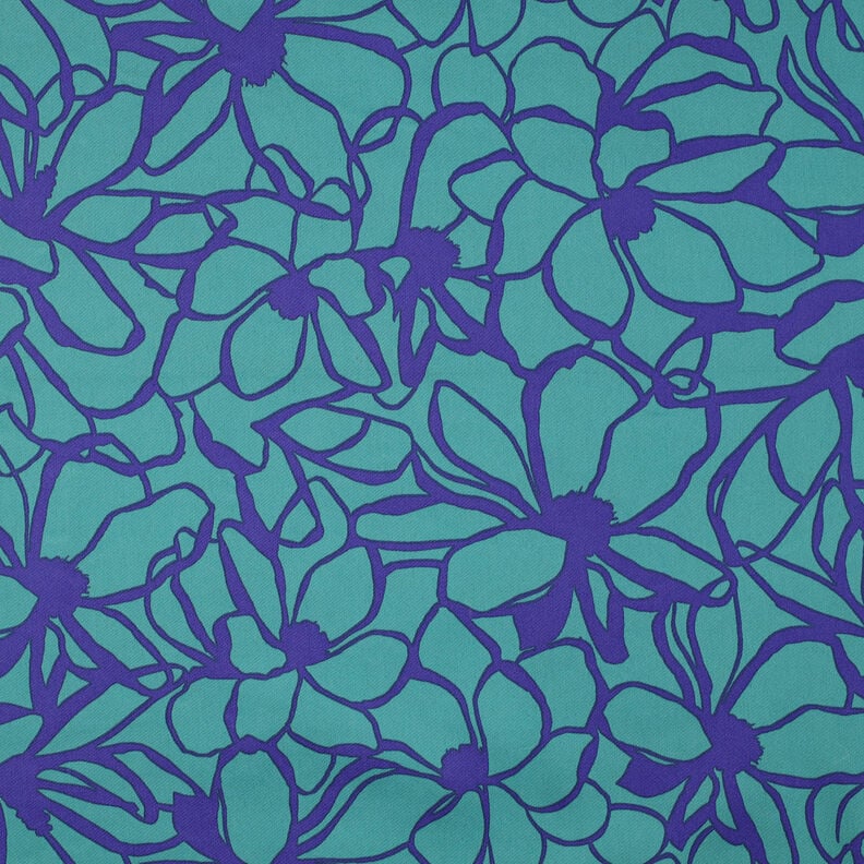 Sateen Magnolia | Nerida Hansen – aqua blue/indigo,  image number 1