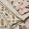 Decor Fabric Half Panama VW Christmas transport – natural/carmine,  thumbnail number 5