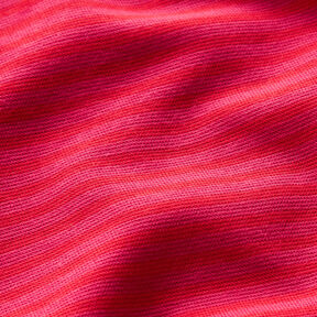 Ribbing Striped tubular fabric – fire red/intense pink, 