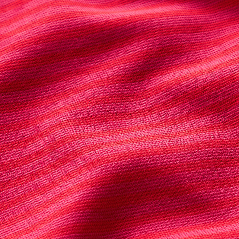 Ribbing Striped tubular fabric – fire red/intense pink,  image number 2