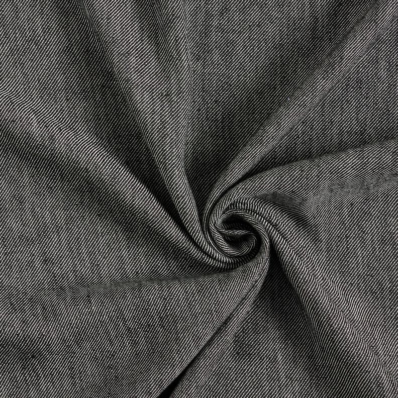 Viscose-linen twill – black,  image number 3