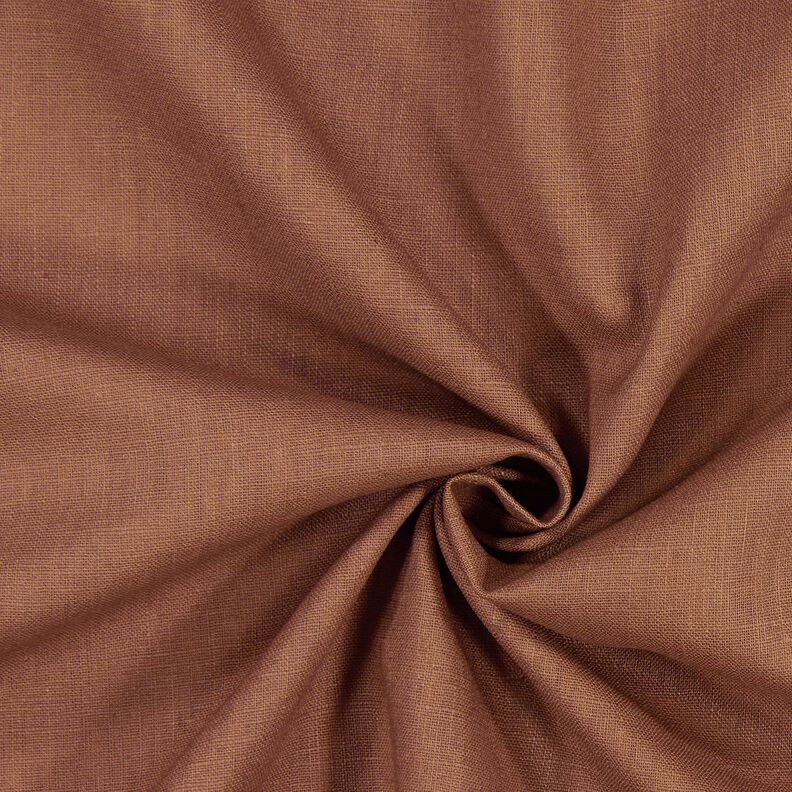 Linen fabric Ramie mix medium – brown,  image number 1