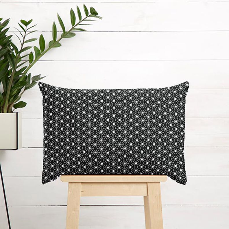 Cotton Cretonne Graphic Star – black,  image number 5