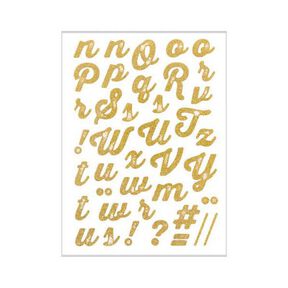 A-Z Iron-On Glitter Foil – gold metallic | Rico Design, 