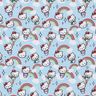 Cotton Poplin Hello Kitty rainbows Licensed Fabric | SANRIO – sky blue,  thumbnail number 1