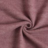 Winter sweatshirt fabric horizontal stripes – merlot/white,  thumbnail number 3