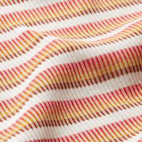 Horizontal Stripes Ribbed Jersey – white, 