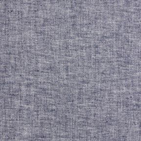 Herringbone Linen Cotton Blend – navy blue, 
