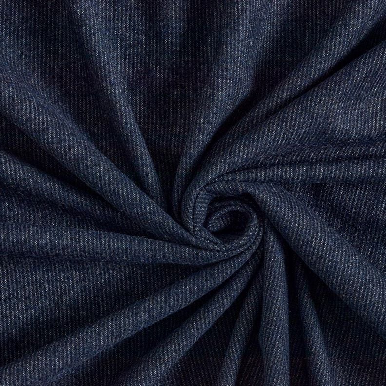 Wool blend fine stripes – midnight blue/denim blue,  image number 1