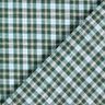 Cotton fabric overlaid gingham – fir green/light blue,  thumbnail number 4